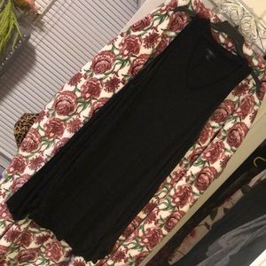 Black dress with choker